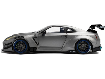 Nissan GT-R (R35) w/Liberty Walk Body Kit 2.0 Silver 2023 1:18 Scale Diecast Model Car – Solido-Solido-Diecast Model Centre