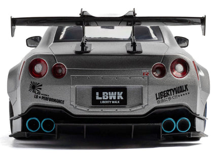 Nissan GT-R (R35) w/Liberty Walk Body Kit 2.0 Silver 2023 1:18 Scale Diecast Model Car – Solido-Solido-Diecast Model Centre