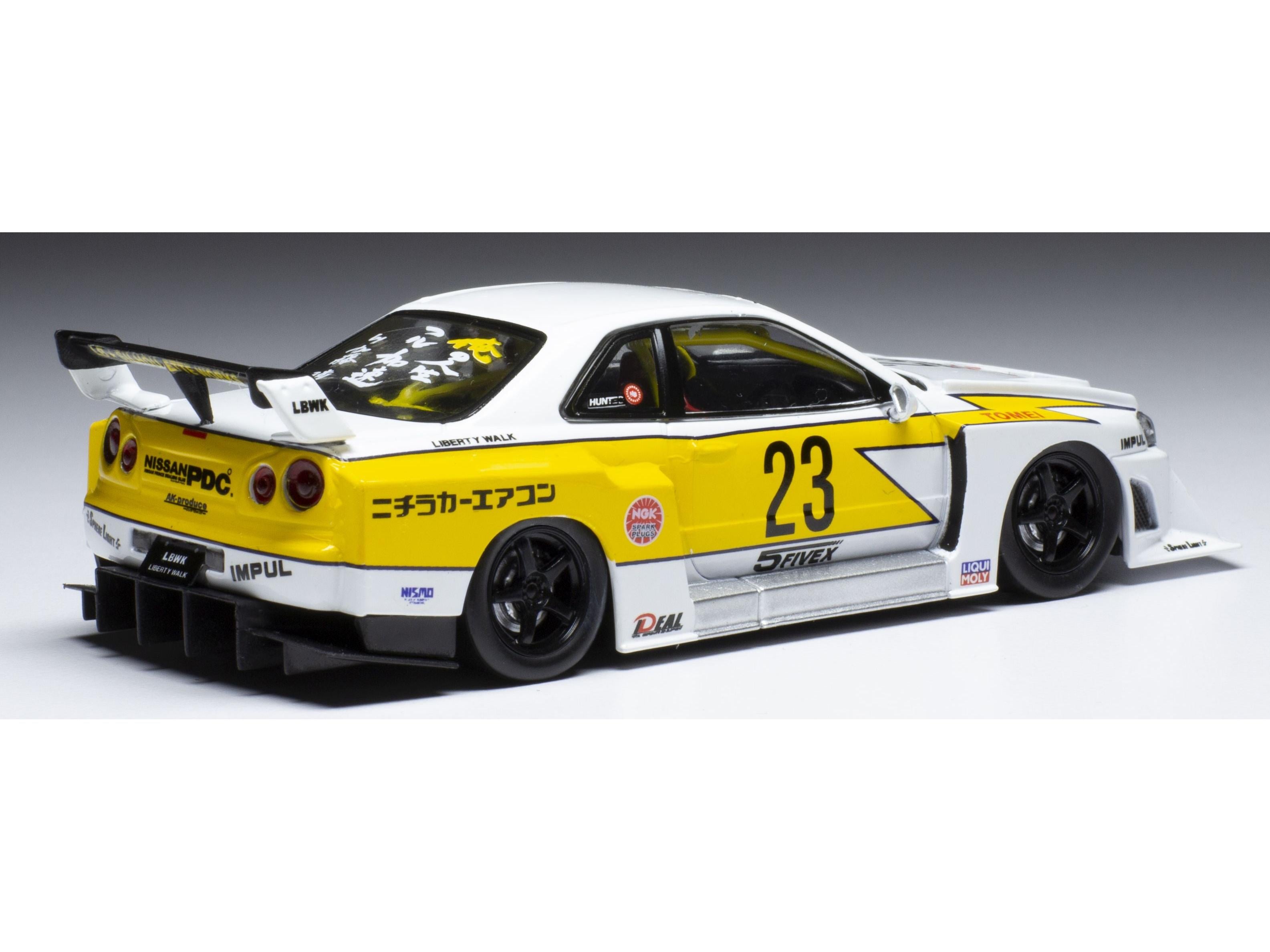 Nissan LB-ER34 Super Silhouette Skyline White 2020 1:43 Scale IXO Diecast Model Car-IXO-Diecast Model Centre