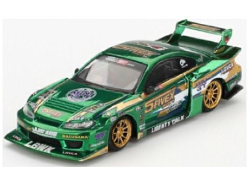 Nissan LB Super Silhouette S15 Silvia LBWK 2024 Fausto Racing - 1:64 Scale Model Car-MINI GT-Diecast Model Centre