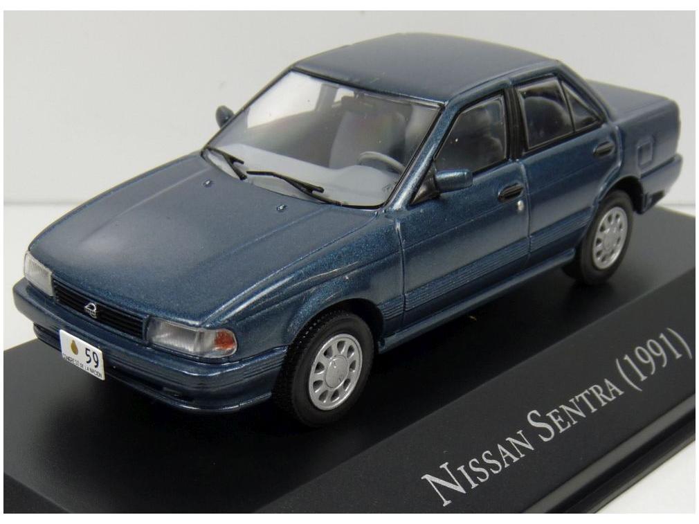 Nissan Sentra Met. Grey (Ral 7011) 1991 (Argentina Spec.) 1:43 Scale Diecast Model-Unbranded-Diecast Model Centre
