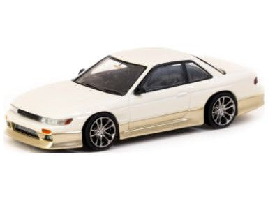 Nissan Silvia (S13) Vertex white/gold - 1:64 Scale Diecast Model Car-Tarmac Works-Diecast Model Centre