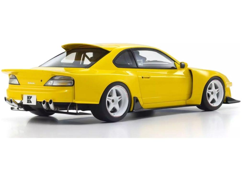 Nissan Silvia S15 Khyzyl Saleem Yellow 1:18 Scale Kyosho Resin Model Car-Kyosho-Diecast Model Centre