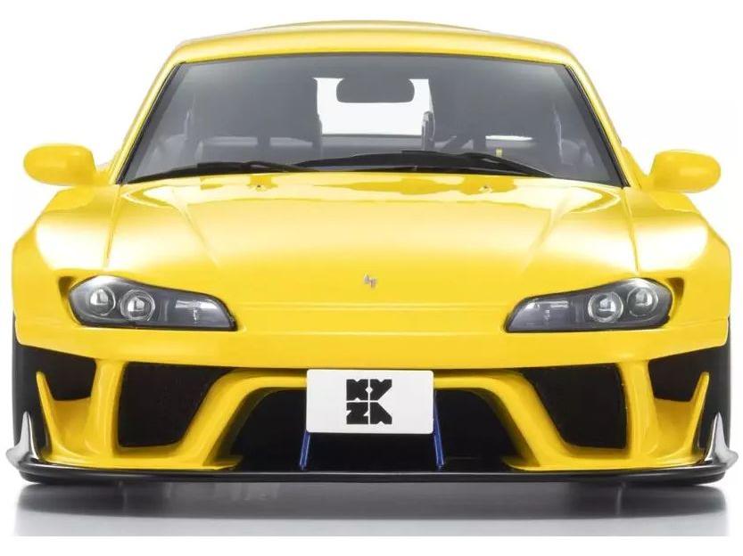 Nissan Silvia S15 Khyzyl Saleem Yellow 1:18 Scale Kyosho Resin Model Car-Kyosho-Diecast Model Centre