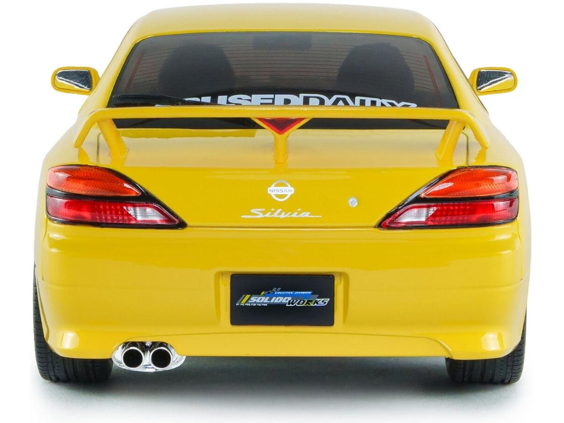 Nissan Silvia S15 SPEC-R Aero Lightning Yellow 1999 1:18 Scale Diecast Model Car – Solido-Solido-Diecast Model Centre