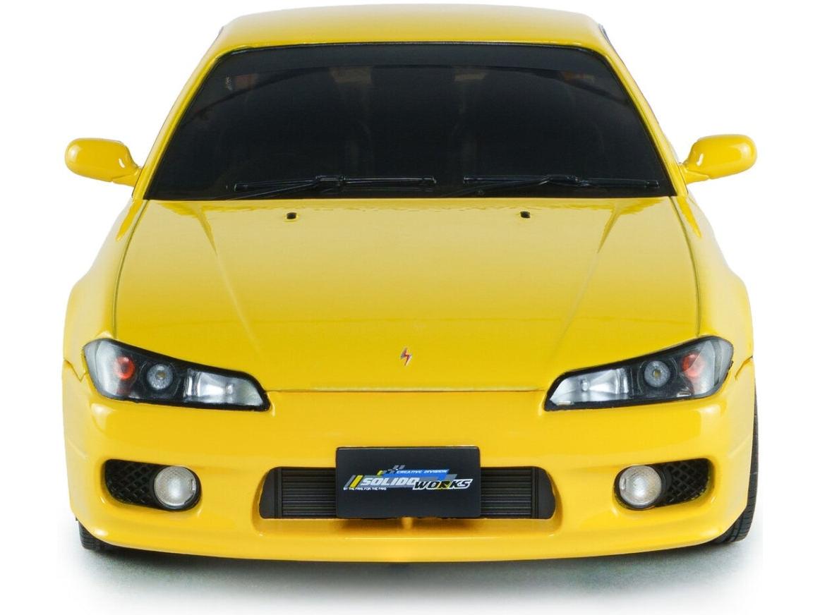 Nissan Silvia S15 SPEC-R Aero Lightning Yellow 1999 1:18 Scale Diecast Model Car – Solido-Solido-Diecast Model Centre