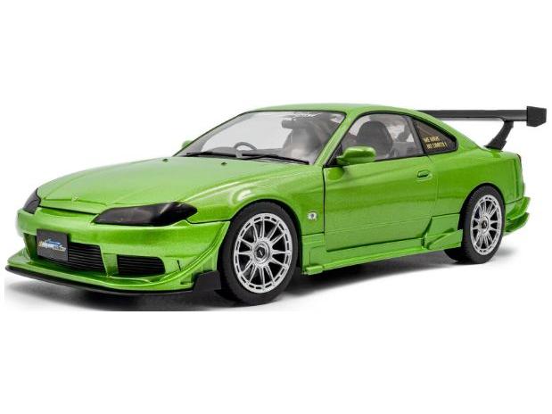 Nissan Silvia S15 SPEC-R Aero Solido Works 1999 Green 1:18 Scale Solido Diecast Model-Solido-Diecast Model Centre