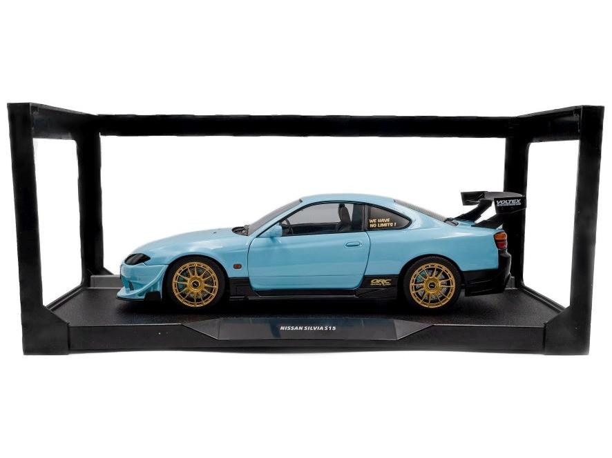 Nissan Silvia (S15) SPEC-R Aero Solido Works Baby Blue 1999 1:18 Scale Diecast Model Car – Solido-Solido-Diecast Model Centre