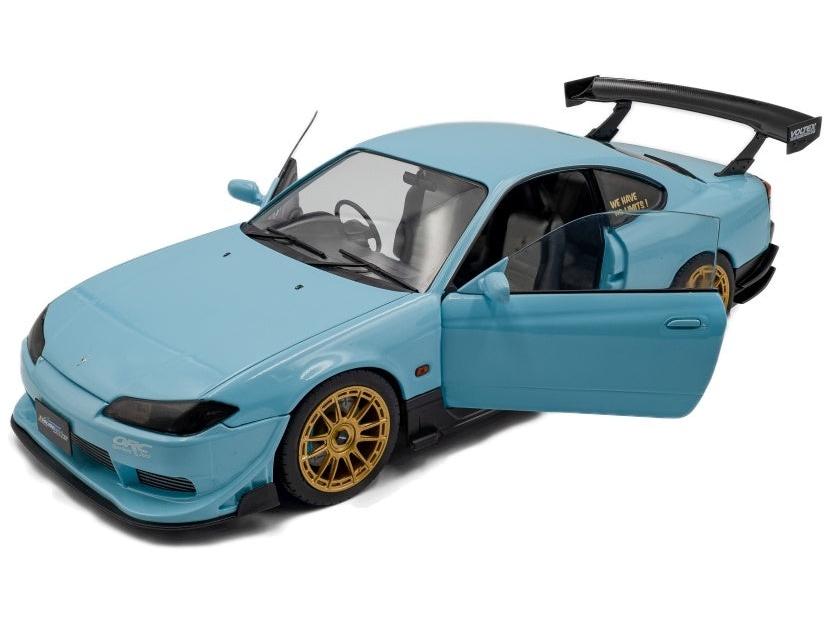 Nissan Silvia (S15) SPEC-R Aero Solido Works Baby Blue 1999 1:18 Scale Diecast Model Car – Solido-Solido-Diecast Model Centre