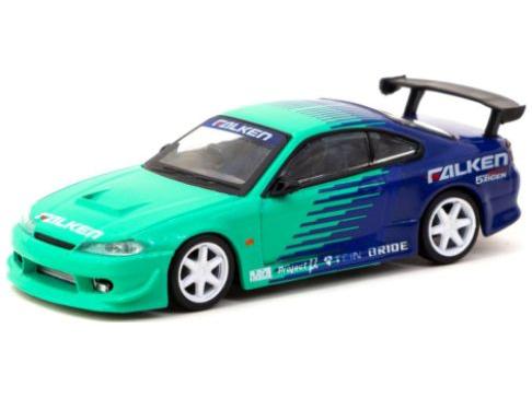 Nissan Silvia (S15) Vertex Falken 1:64 Scale Tarmac Works Diecast Model-Tarmac Works-Diecast Model Centre