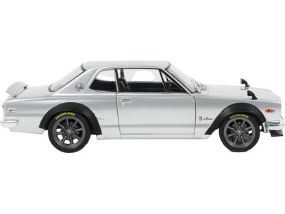 Nissan Skyline 2000 GT-R (KPGC10) Hakosuka Silver 1970 1:18 Scale Diecast Car – Solido-Solido-Diecast Model Centre