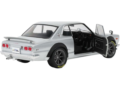 Nissan Skyline 2000 GT-R (KPGC10) Hakosuka Silver 1970 1:18 Scale Diecast Car – Solido-Solido-Diecast Model Centre