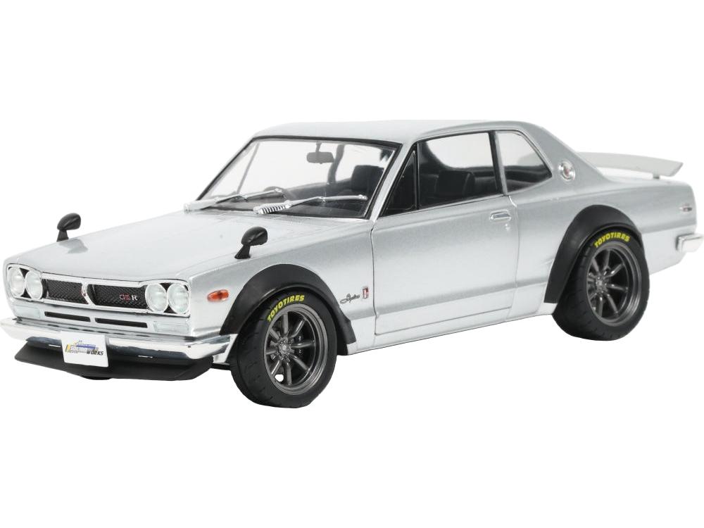Nissan Skyline 2000 GT-R (KPGC10) Hakosuka Silver 1970 1:18 Scale Diecast Car – Solido-Solido-Diecast Model Centre