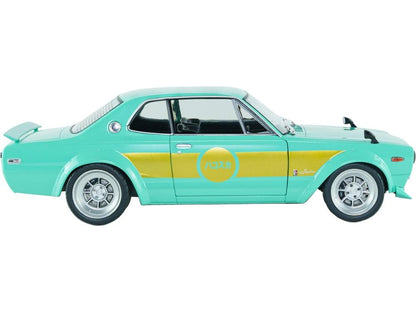 Nissan Skyline 2000 GT-R (KPGC10) Hakosuka Solido Works Mint Green 1970 1:18 Scale Diecast Car – Solido-Solido-Diecast Model Centre
