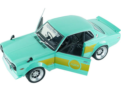 Nissan Skyline 2000 GT-R (KPGC10) Hakosuka Solido Works Mint Green 1970 1:18 Scale Diecast Car – Solido-Solido-Diecast Model Centre