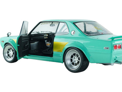 Nissan Skyline 2000 GT-R (KPGC10) Hakosuka Solido Works Mint Green 1970 1:18 Scale Diecast Car – Solido-Solido-Diecast Model Centre