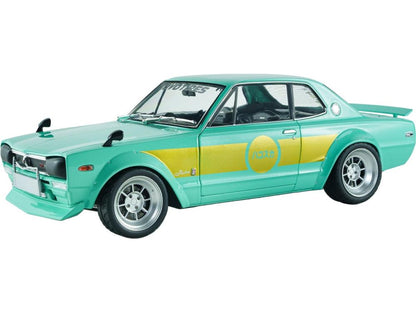 Nissan Skyline 2000 GT-R (KPGC10) Hakosuka Solido Works Mint Green 1970 1:18 Scale Diecast Car – Solido-Solido-Diecast Model Centre