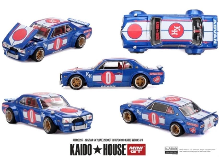 Nissan Skyline 2000GT-R (KPGC10) Kaido Works V3 1:64 Scale Diecast Model Car – MINI GT-MINI GT-Diecast Model Centre