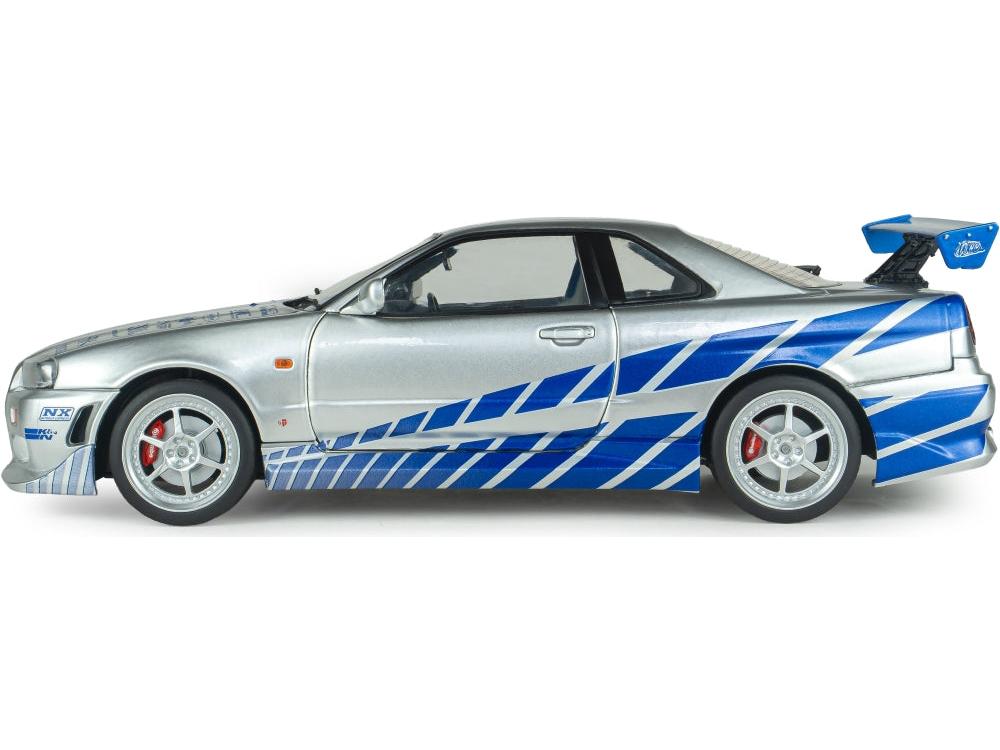 Nissan Skyline GT-R (BNR34) 2Fast 2Furious Brian 1:18 Scale Diecast Car – Solido-Solido-Diecast Model Centre