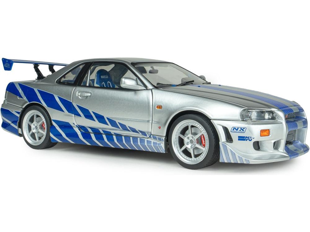 Nissan Skyline GT-R (BNR34) 2Fast 2Furious Brian 1:18 Scale Diecast Car – Solido-Solido-Diecast Model Centre