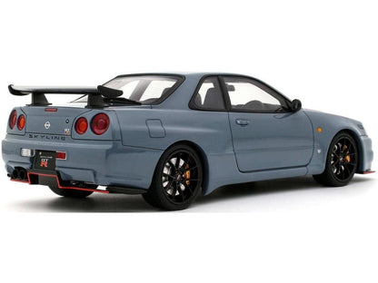 Nissan Skyline GT-R (BNR34) w/Body Kit Stealth Grey 2025 1:18 Scale Resin Car – OttOmobile-OttOmobile-Diecast Model Centre