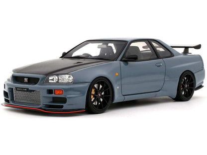 Nissan Skyline GT-R (BNR34) w/Body Kit Stealth Grey 2025 1:18 Scale Resin Car – OttOmobile-OttOmobile-Diecast Model Centre