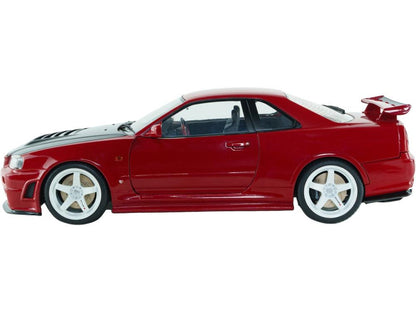 Nissan Skyline GT-R (BNR34) w/NISMO Parts Red 1999 1:18 Scale Diecast Car – Solido-Solido-Diecast Model Centre
