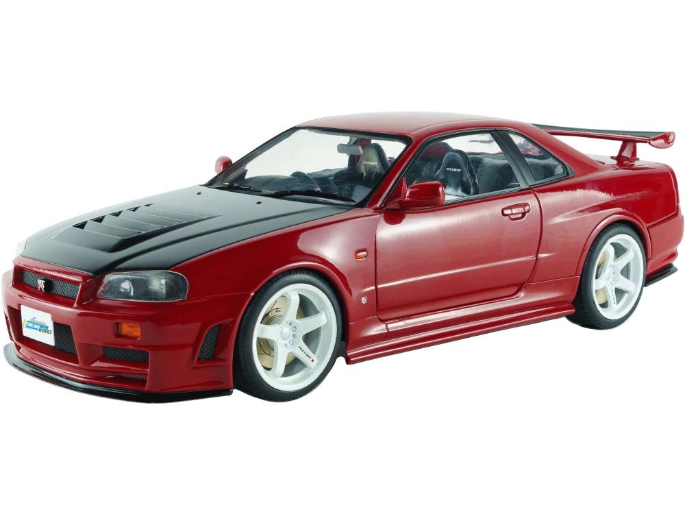 Nissan Skyline GT-R (BNR34) w/NISMO Parts Red 1999 1:18 Scale Diecast Car – Solido-Solido-Diecast Model Centre