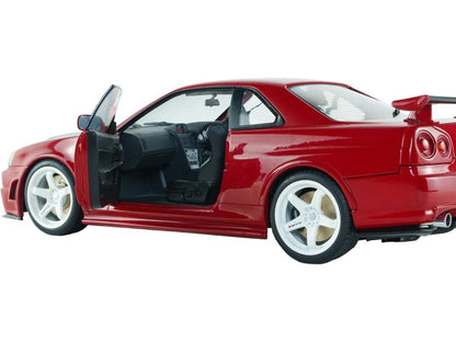 Nissan Skyline GT-R (BNR34) w/NISMO Parts Red 1999 1:18 Scale Diecast Car – Solido-Solido-Diecast Model Centre