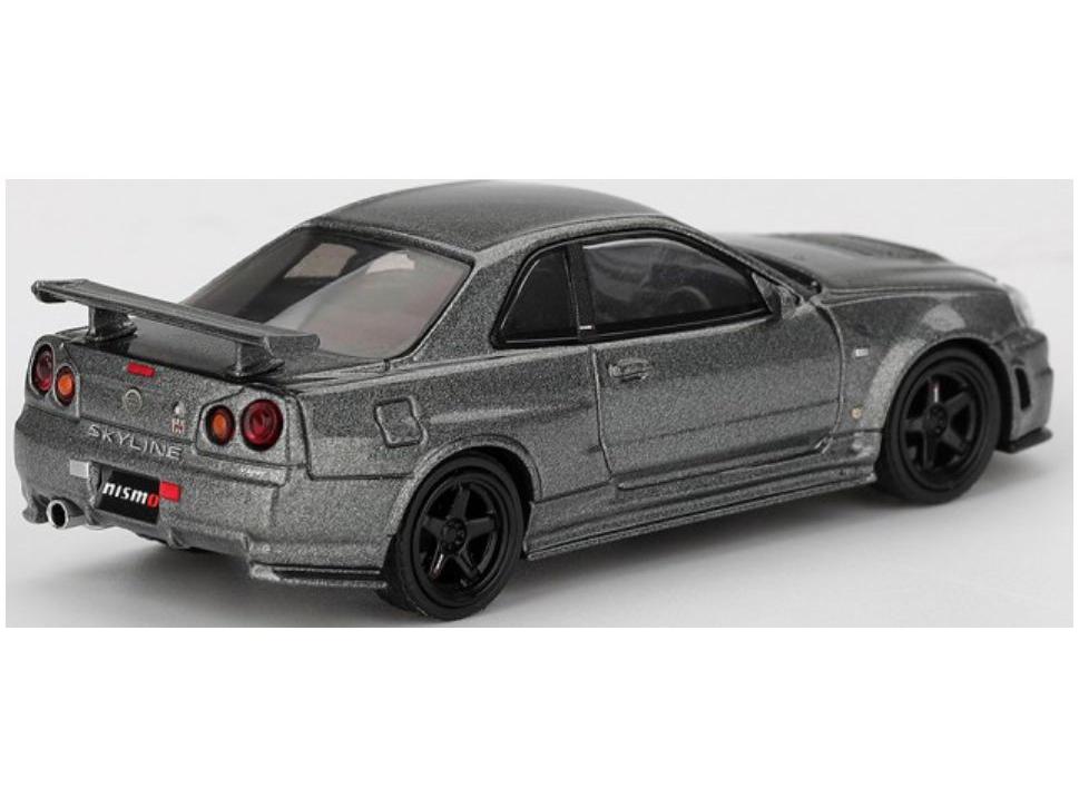 Nissan Skyline GT-R Dark Metal Grey (NISMO BNR34 CRS Version) (RHD) 1:64 Scale Diecast Model Car – MINI GT-MINI GT-Diecast Model Centre