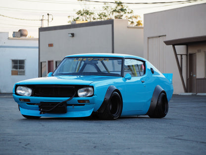 Nissan Skyline GT-R (KPGC110) 'Kenmeri' w/Liberty Walk Body Kit Blue 1972 1:43 Scale Solido Diecast Model Car-Solido-Diecast Model Centre