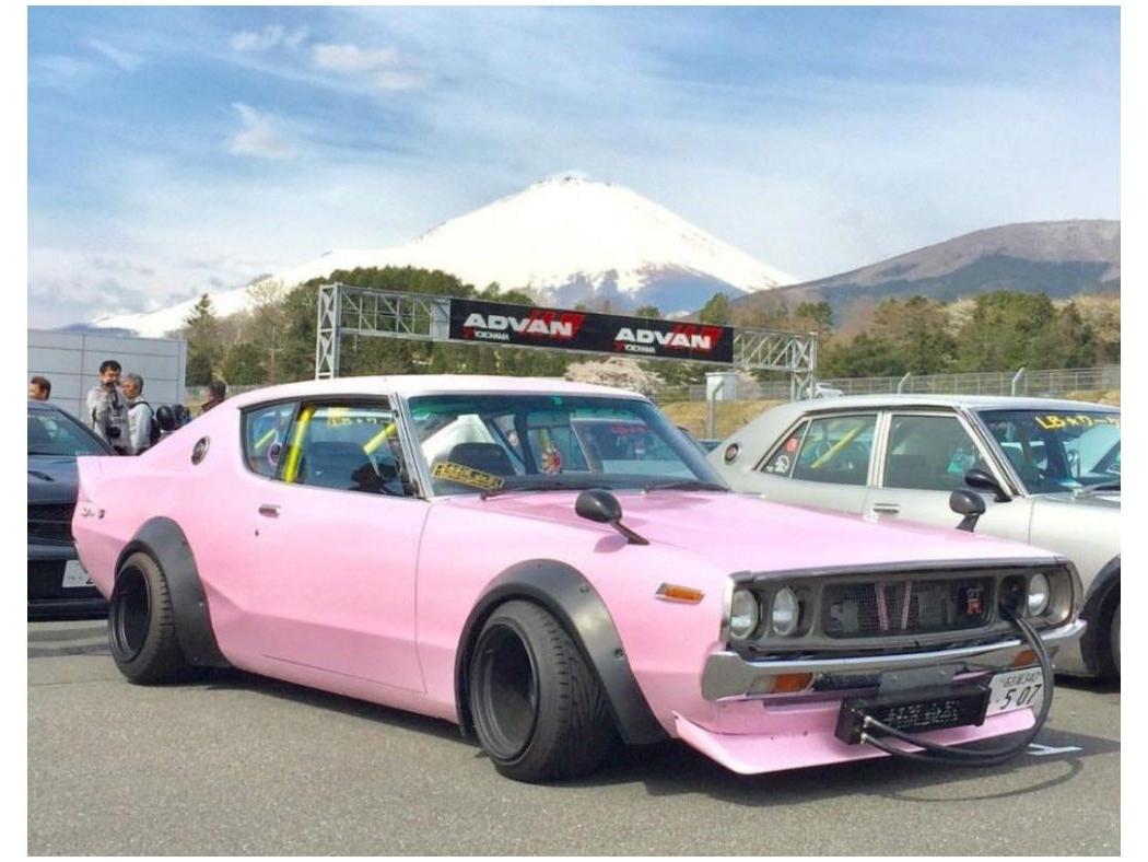 Nissan Skyline GT-R (KPGC110) 'Kenmeri' w/Liberty Walk Body Kit Pink 1972 1:43 Scale Solido Diecast Model Car-Solido-Diecast Model Centre