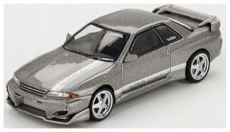 Nissan Skyline GT-R (R32) C-I Veilside Combat Grey (RHD) 1:64 Scale MINI GT Diecast Model-MINI GT-Diecast Model Centre
