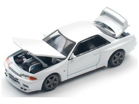 Nissan Skyline GT-R R32 Crystal White - 1:64 Scale Model Car-Pop Race-Diecast Model Centre