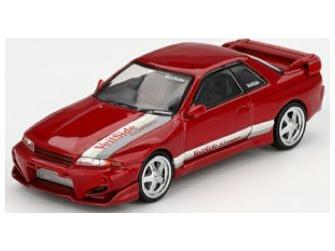 Nissan Skyline GT-R (R32) Veilside Combat C-I Gem Red (RHD) (Blister Packaging) 1:64 Scale MINI GT Diecast Model-MINI GT-Diecast Model Centre