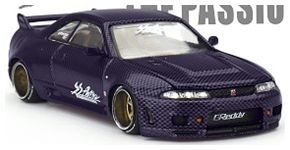 Nissan Skyline GT-R (R33) Active Carbon R V2 1:64 Scale MINI GT Diecast Model-MINI GT-Diecast Model Centre