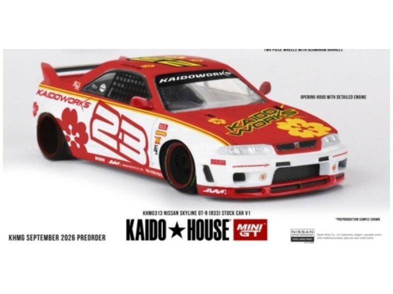 Nissan Skyline GT-R (R33) Kaido Stock Car V1 1:64 Scale Diecast Car – MINI GT-MINI GT-Diecast Model Centre
