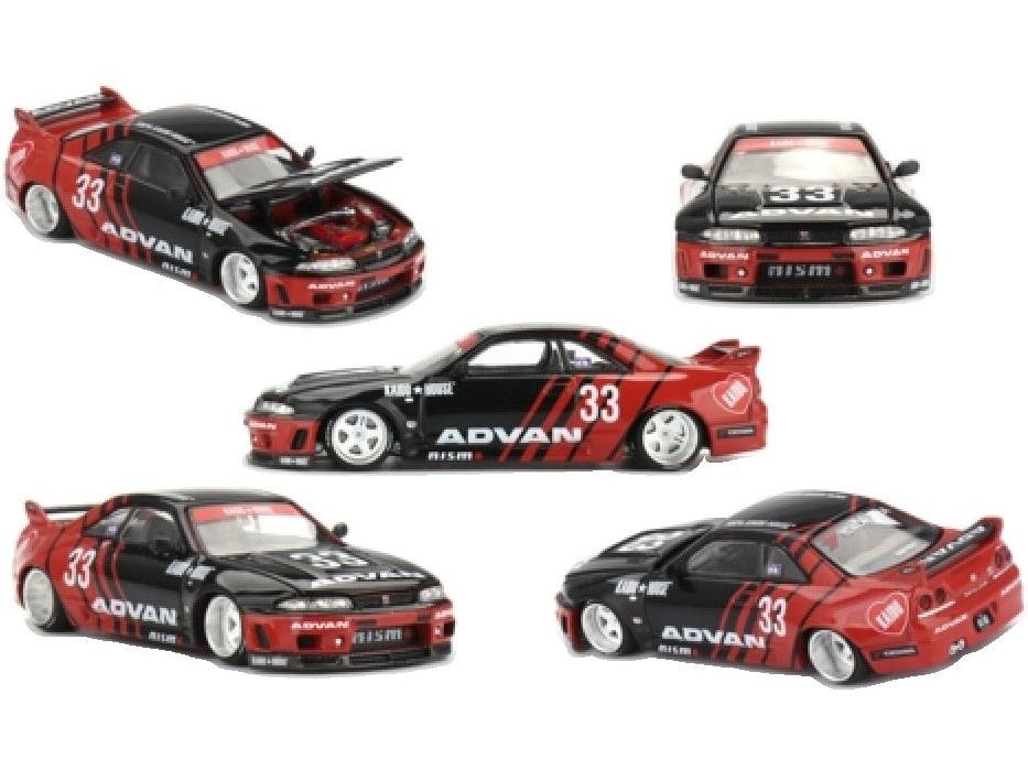 Nissan Skyline GT-R (R33) Kaido Works Advan 1:64 Scale Diecast Model Car – MINI GT-MINI GT-Diecast Model Centre
