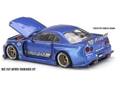 Nissan Skyline GT-R R34 Kaido Works Shinjuku V2 - 1:64 Scale Model Car-MINI GT-Diecast Model Centre