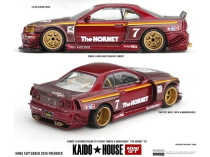 Nissan Skyline GT-R (R34) Tamiya X Kaido House The Hornet V2 1:64 Scale Diecast Car – MINI GT-MINI GT-Diecast Model Centre