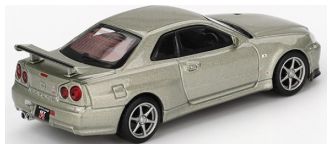 Nissan Skyline GT-R (R34) V-SPEC II Nurmillenium Jade 1:64 Scale MINI GT Diecast Model (Blister Packaging)-MINI GT-Diecast Model Centre
