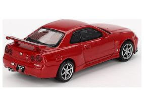 Nissan Skyline GT-R (R34) V-Spec Active Red - 1:64 Scale Model Car-MINI GT-Diecast Model Centre