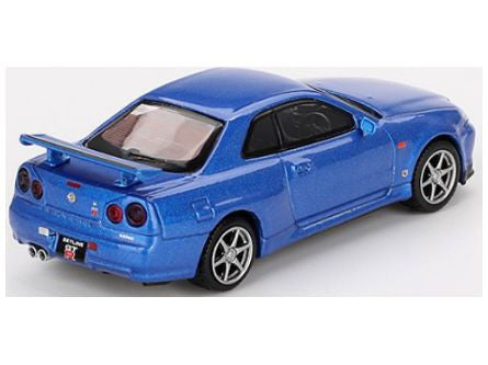 Nissan Skyline GT-R (R34) V-Spec Bayside Blue - 1:64 Scale-MINI GT-Diecast Model Centre