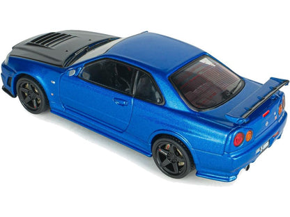 Nissan Skyline GT-R (R34) ZTune Bayside Blue 1998 1:43 Scale Diecast Model Car – Solido-Solido-Diecast Model Centre