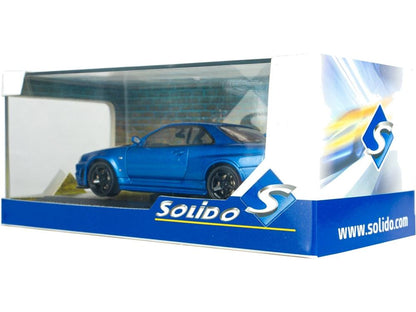 Nissan Skyline GT-R (R34) ZTune Bayside Blue 1998 1:43 Scale Diecast Model Car – Solido-Solido-Diecast Model Centre