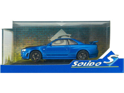 Nissan Skyline GT-R (R34) ZTune Bayside Blue 1998 1:43 Scale Diecast Model Car – Solido-Solido-Diecast Model Centre