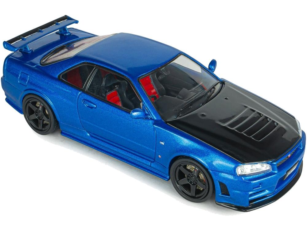 Nissan Skyline GT-R (R34) ZTune Bayside Blue 1998 1:43 Scale Diecast Model Car – Solido-Solido-Diecast Model Centre