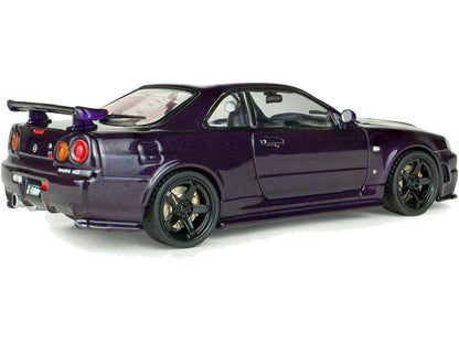 Nissan Skyline GT-R (R34) ZTune Midnight Purple 1999 1:43 Scale Diecast Model Car – Solido-Solido-Diecast Model Centre
