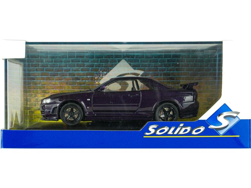 Nissan Skyline GT-R (R34) ZTune Midnight Purple 1999 1:43 Scale Diecast Model Car – Solido-Solido-Diecast Model Centre