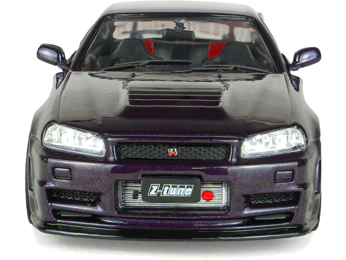 Nissan Skyline GT-R (R34) ZTune Midnight Purple 1999 1:43 Scale Diecast Model Car – Solido-Solido-Diecast Model Centre